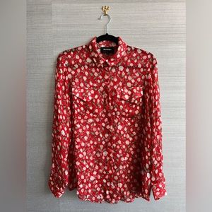 The Kooples 💫EUC💫 Floral Print Button Down Shirt - 2/Medium